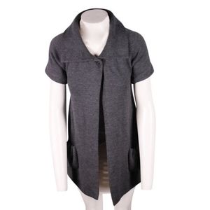 Alice + Olivia Short Sleeve Knit Cardigan - Black